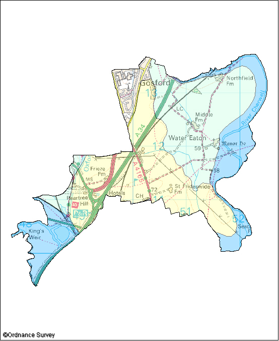 Gosford and Water Eaton Image Map