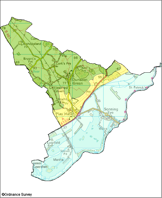 Eye and Dunsden Image Map