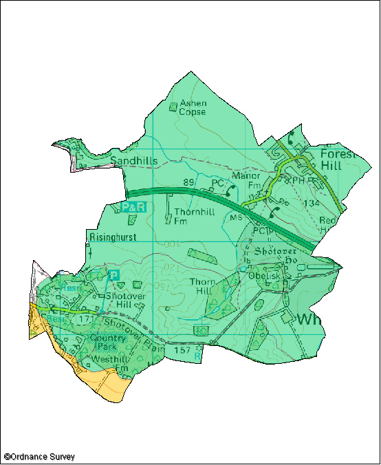 Forest Hill with Shotover Image Map