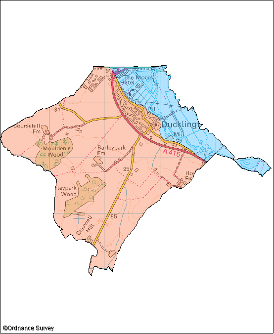 Ducklington Image Map