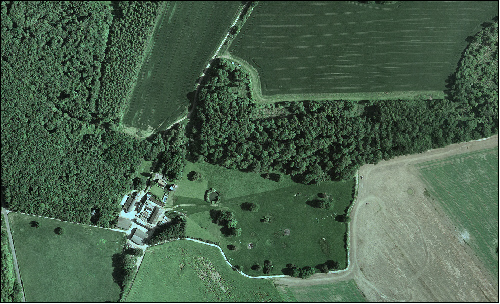 Wooded Downlands Aerial View